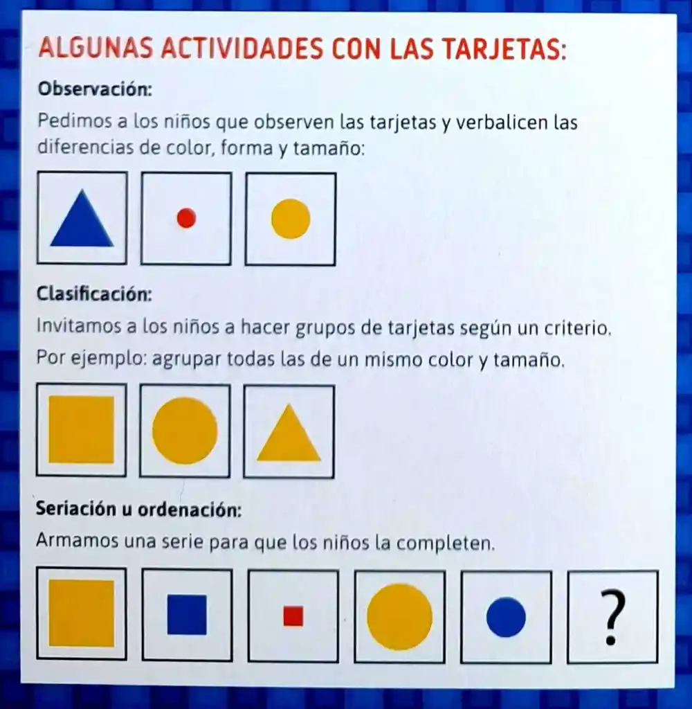 Juego De Mesa Didactico Para Niños Colores Formas Y Tamaños