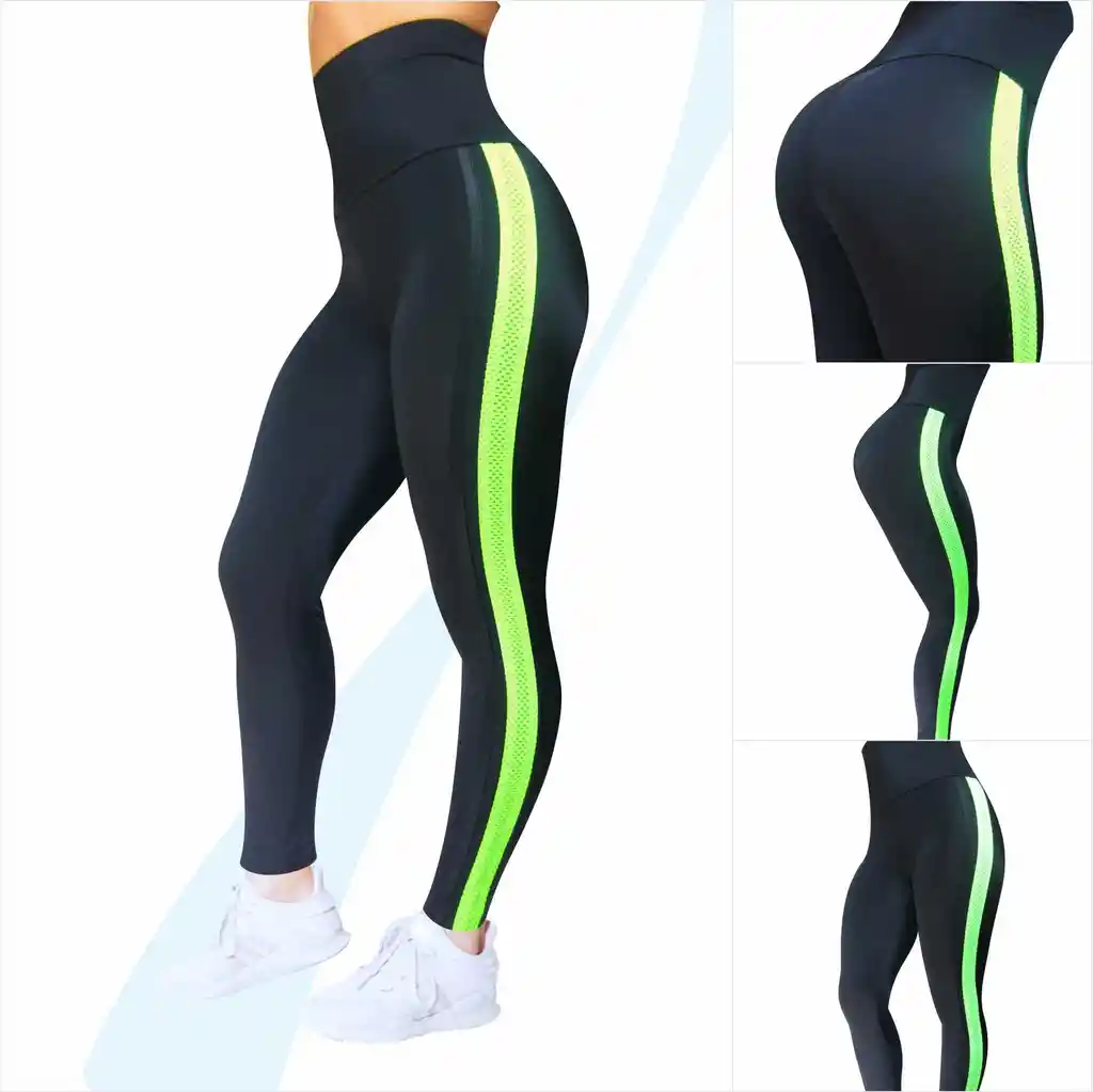 Conjunto Deportivo Dama Leggins Largo Y Camiseta Verde