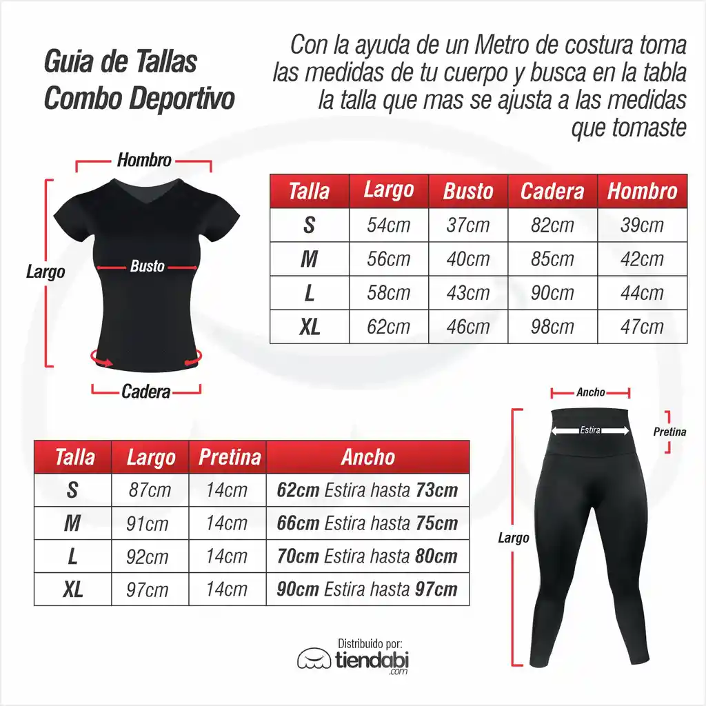 Conjunto Deportivo Dama Leggins Largo Y Camiseta Negro