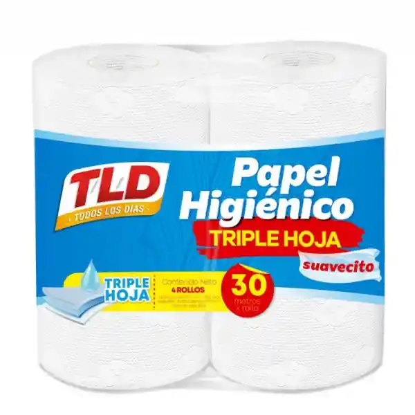 TLD Papel Higienicotriple Hoja X4Und