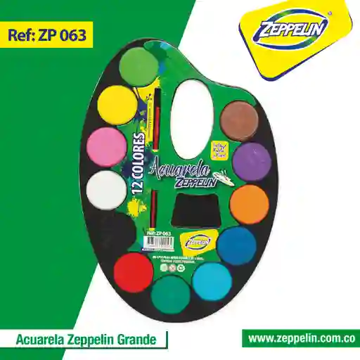 Acuarelas Zeppelin 12 Colores