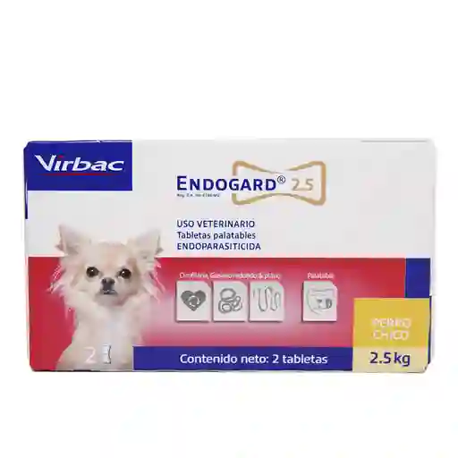 Endogard (2.5) Antiparasitario Para Perro Pequeño