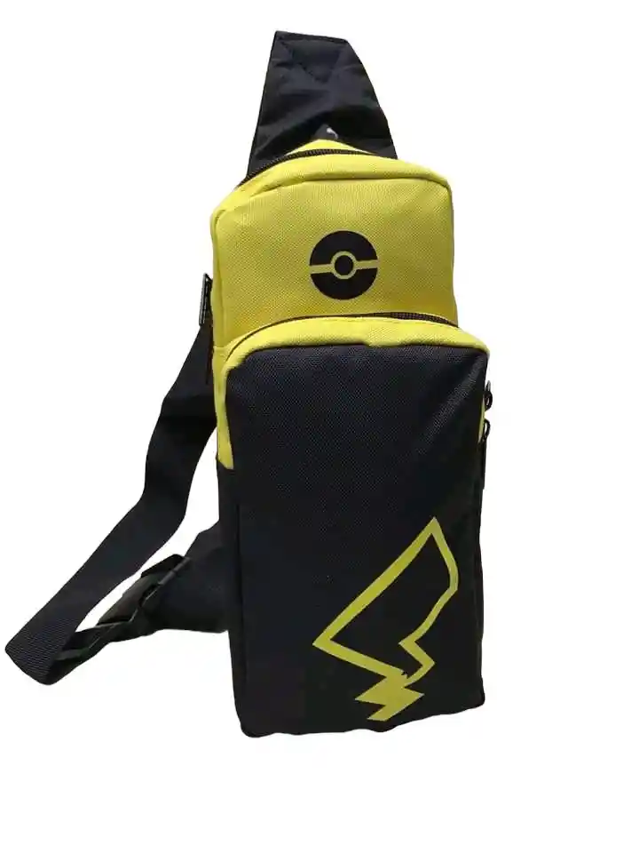 Maleta Protector Riñonera Pikachu + Vidrio Nintendo Switch