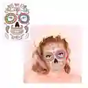 Tatuaje Temporal Calavera Skull Disfraz Halloween Maquillaje Catrina