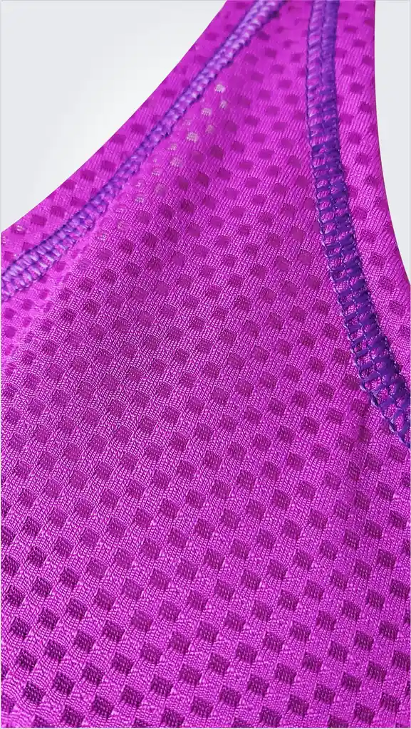 Conjunto Deportivo Dama Leggins Corto Y Camiseta Morado