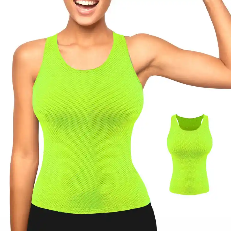 Conjunto Deportivo Dama Leggins Corto Y Camiseta Verde