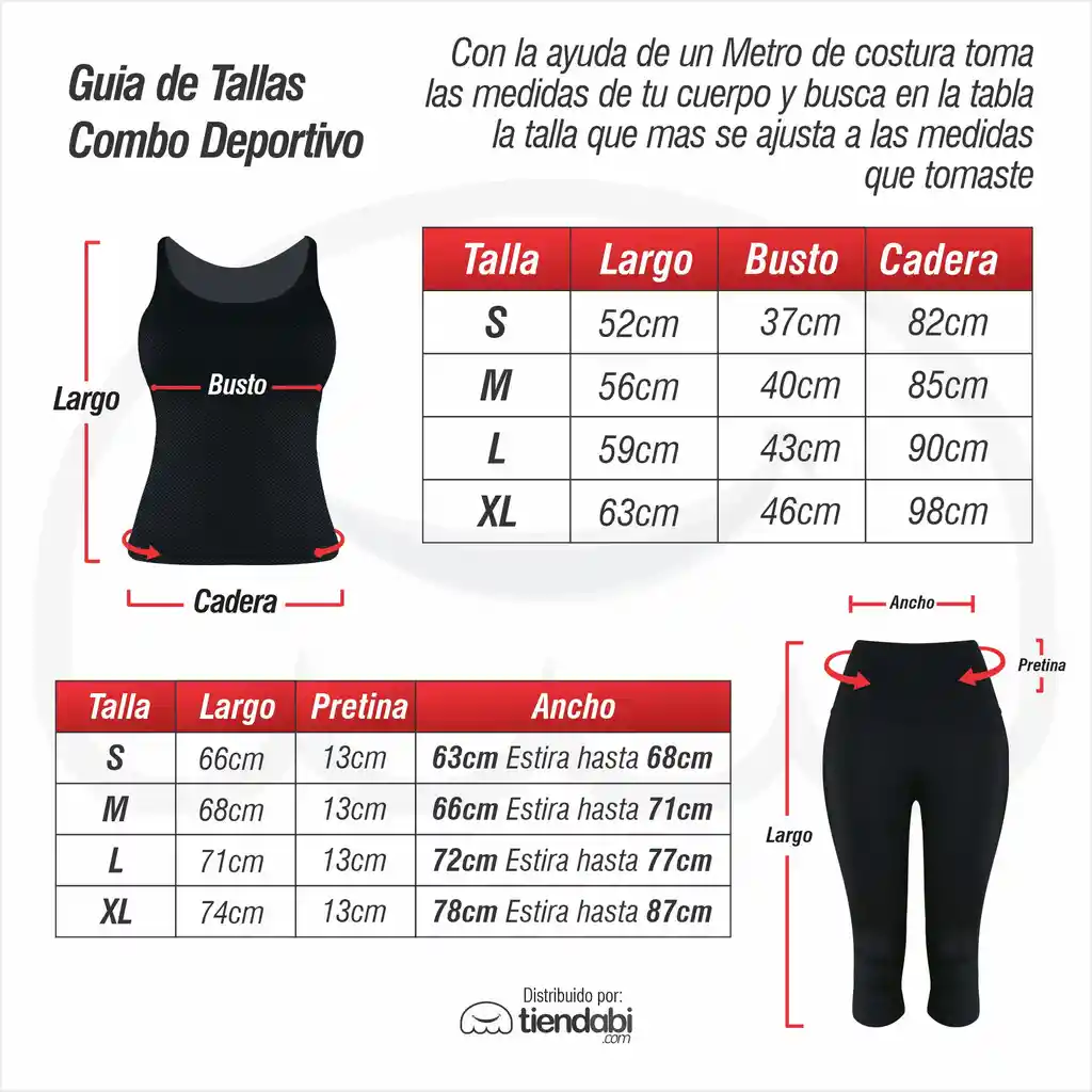 Conjunto Deportivo Dama Leggins Corto Y Camiseta Negro