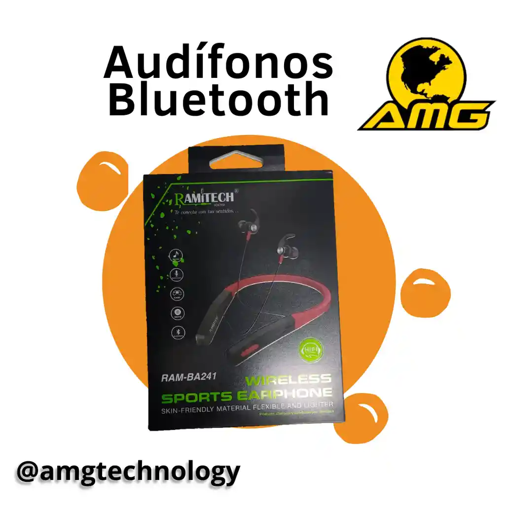 Audífonos Bluetooth Ramitech