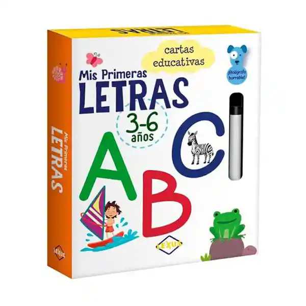 Libro Mis Primeras Letras Flash Cards Cartas Educativas Bilingues