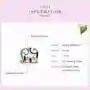 Dije Charm Elefante Tailandia Amuleto Fabricado Plata 925