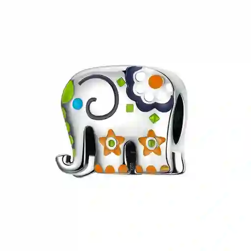 Dije Charm Elefante Tailandia Amuleto Fabricado Plata 925