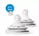 Avent 2 Chupos Repuesto Teteronatural Flujo Medio Meses 3M+ Oferta. Ref. 3M+ Flujo Medio Scf043/27