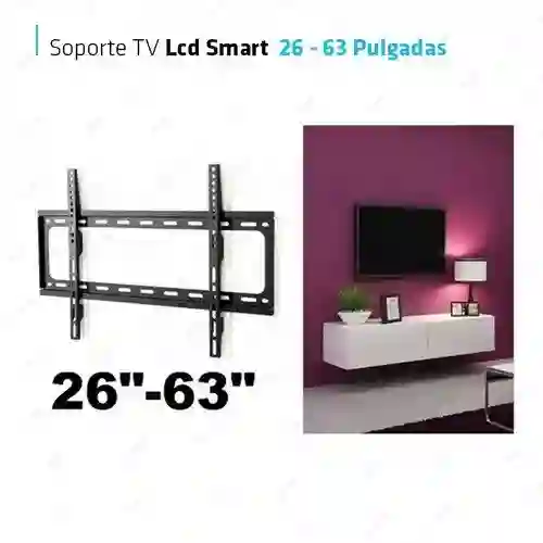 Soporte O Base Para Tv Fijo, Para Televisores Lcd, Plasma O Led De 26" A 60", Soporta Hasta 50 Kilos