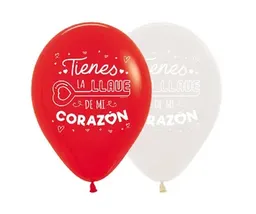 Amor Bomba Globo Biodegradable De Latex Tu Tienes La Llave De Mi Corazon R12