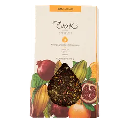 Evok Chocolate 82% Naranja Granada -100G