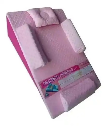 Colchoneta Cojin Anti Reflujo Para Bebe Antireflujo Bebes Rosa