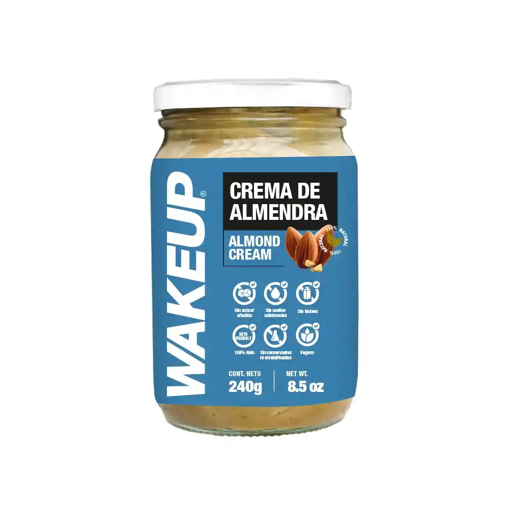 Wakeup Crema De Almendra -240G