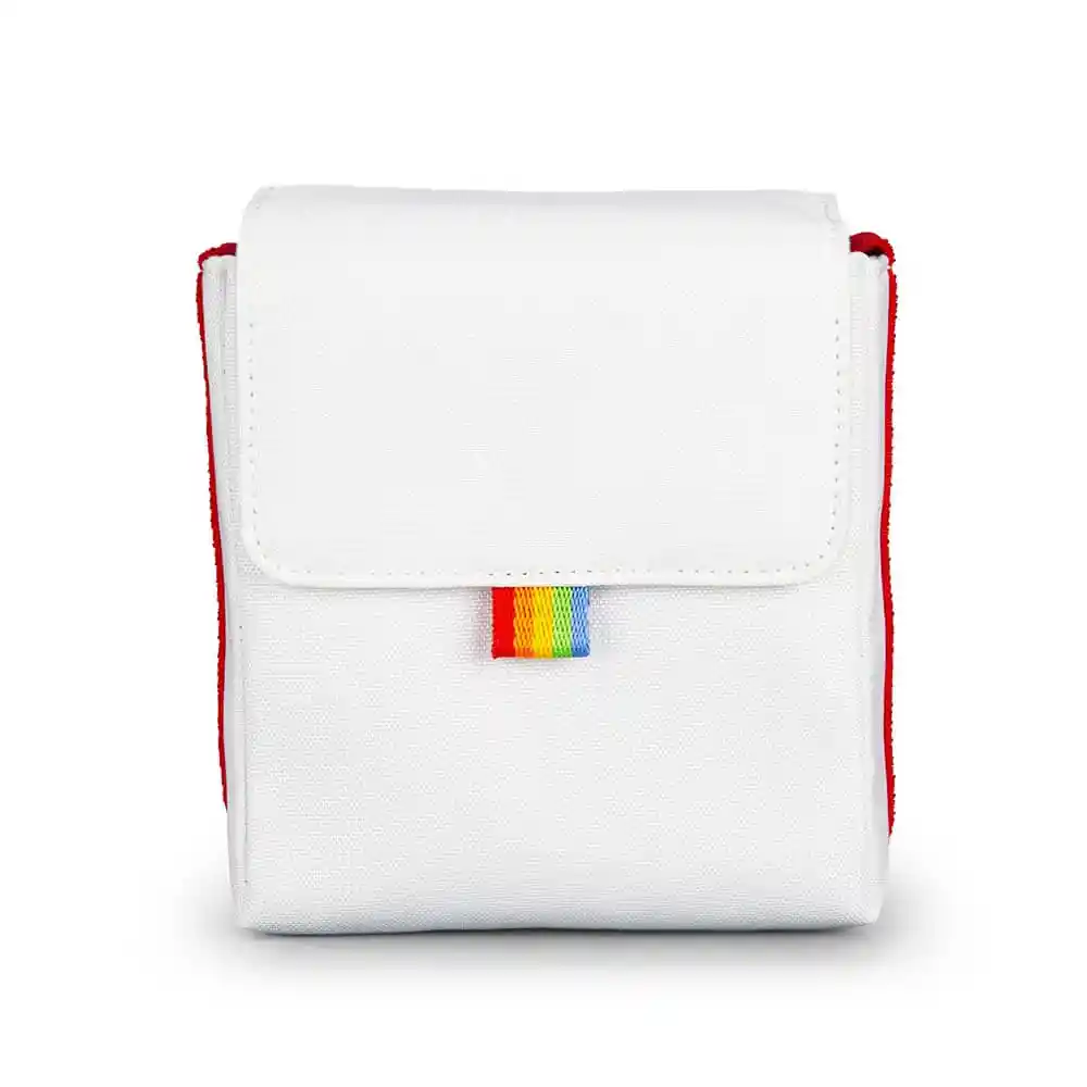 Bolso Para Cámara Polaroid Now (blanco Y Rojo)