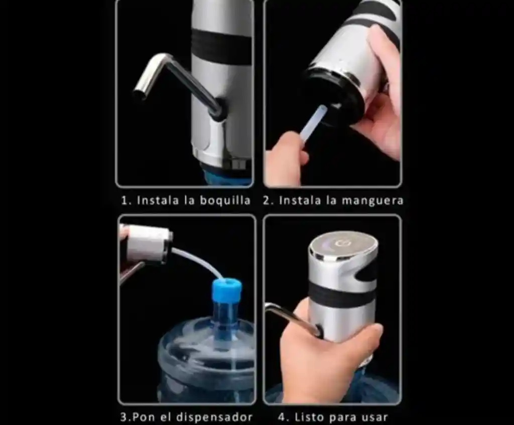 Dispenser De Agua Electrico Para Bidon Feeliy (carga Usb)