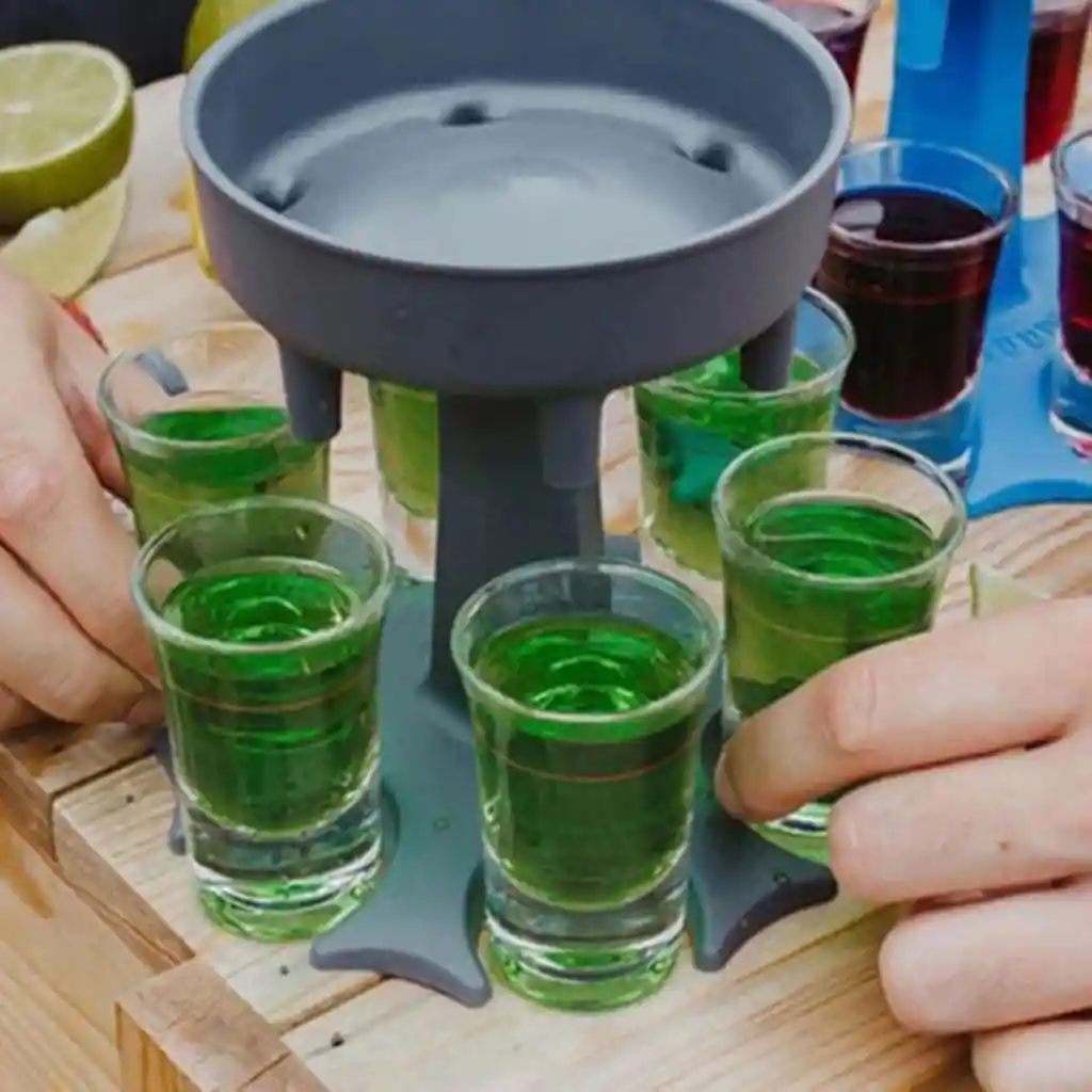 Dispensador De Licor Tragos Shots + Copas Para Fiestas Bares