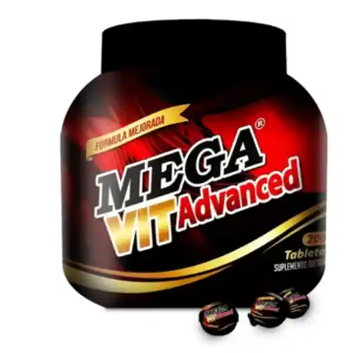 Megavit X 9 Unidades Potenciador Advanced Natural Viagra Hombres Fuerte Erección