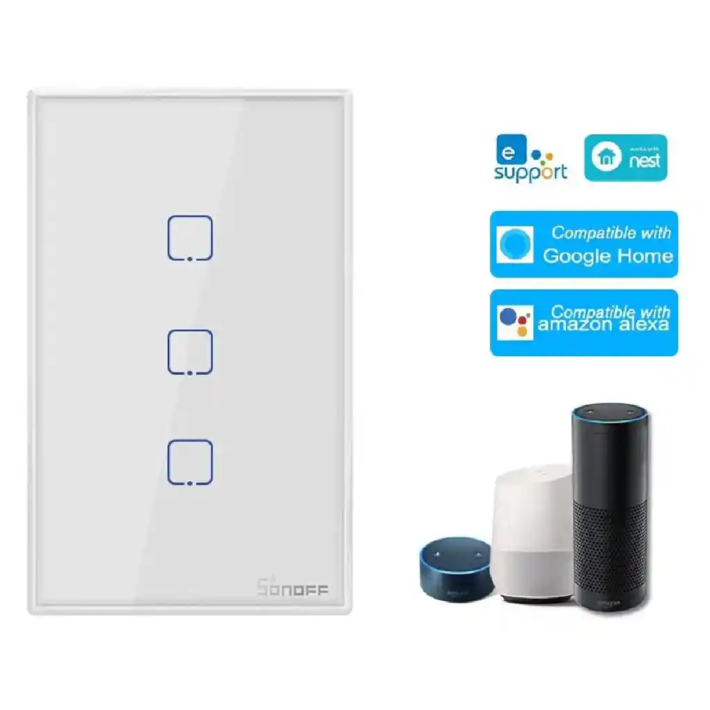 Sonoff Tipo Switch 3c Blanco