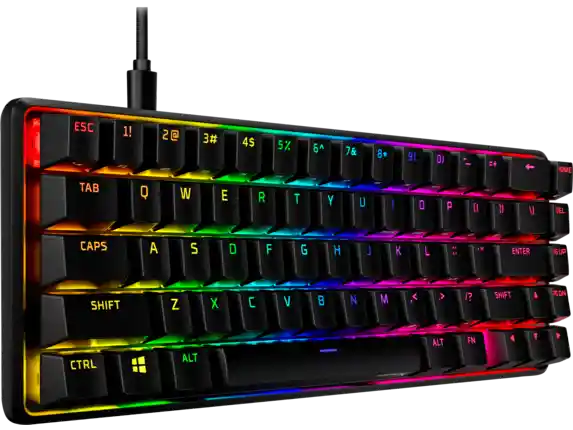 Teclado Gamer Mecánico Hyperx Origins 65% Inglés - Hx Red