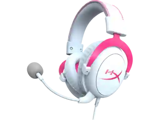Headset Audífonos Gamer Hyperx Cloud Ii Blanco-rosa