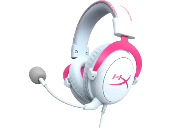 Headset Audífonos Gamer Hyperx Cloud Ii Blanco-rosa