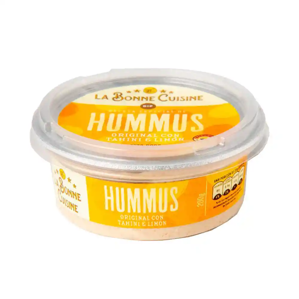La Bonne Cuisine Hummus Original con Tahini y Limón