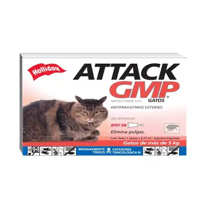 Attack Gatos Gmp X 0.75ml (4 Kg A 7.5 Kg)