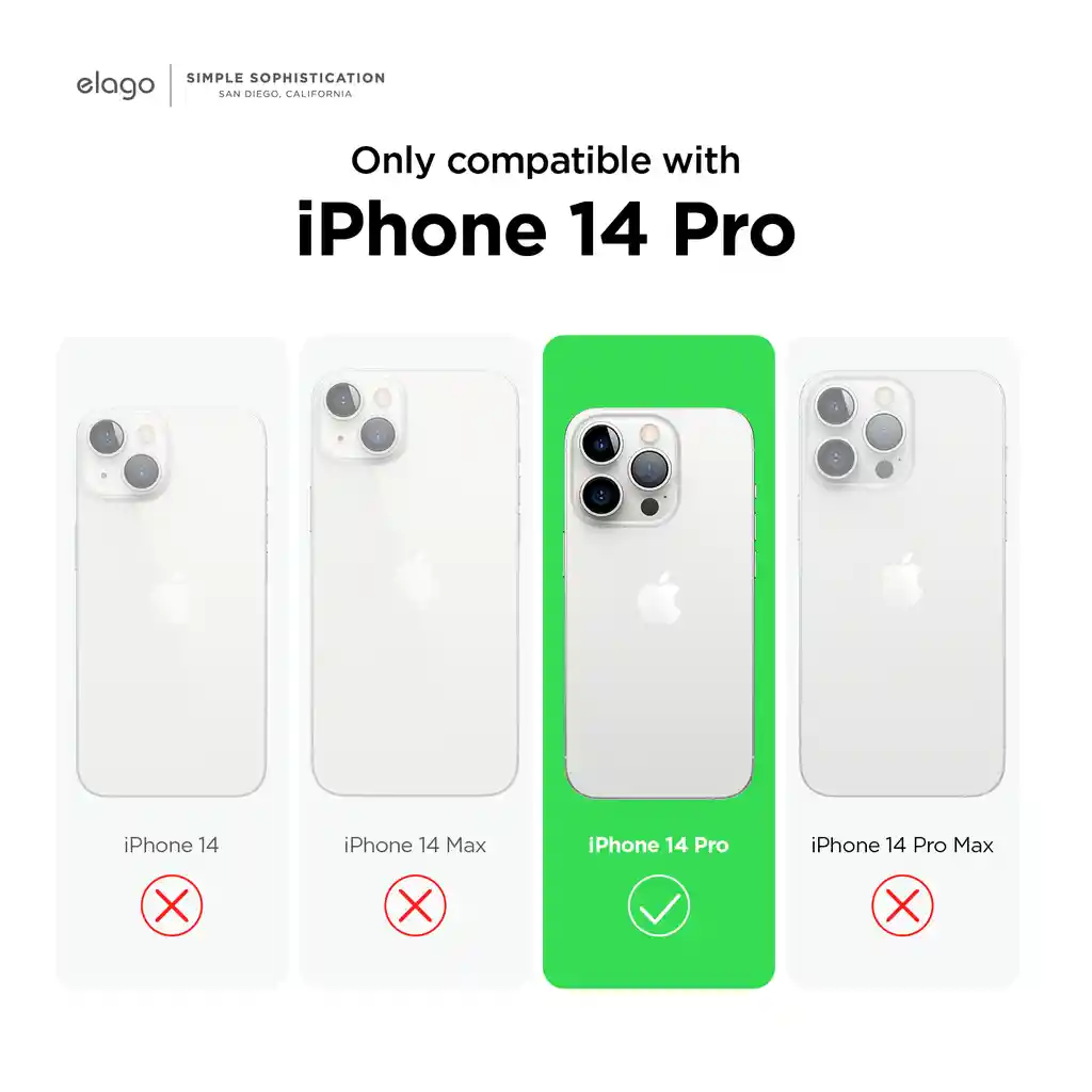 Estuche Para Iphone 14 Pro Hybrid Case Elago Transparente