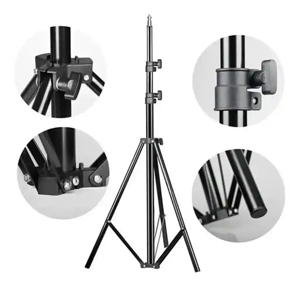 Tripode Stand 2 Metros Para Aro De Luz Camara Flash Softbox