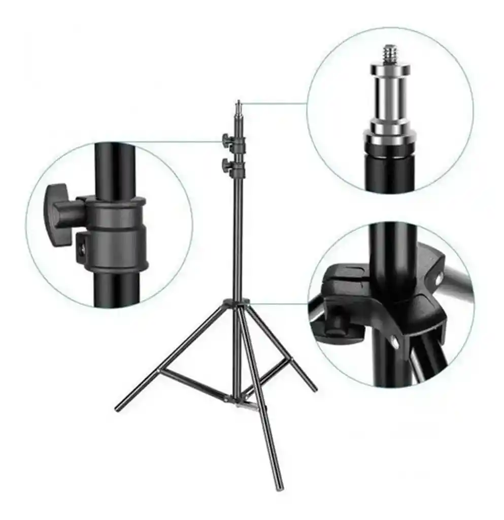 Tripode Stand 2 Metros Para Aro De Luz Camara Flash Softbox