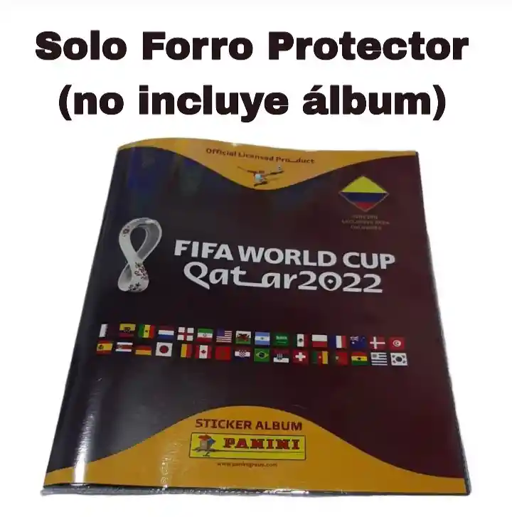 Forro Protector Para Álbum Pasta Blanda Panini Mundial Qatar 2022