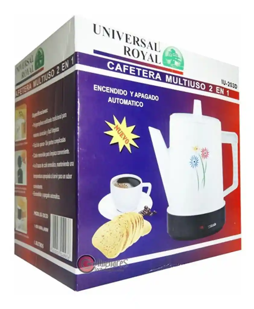 Cafetera 2 En 1 Universal Royal