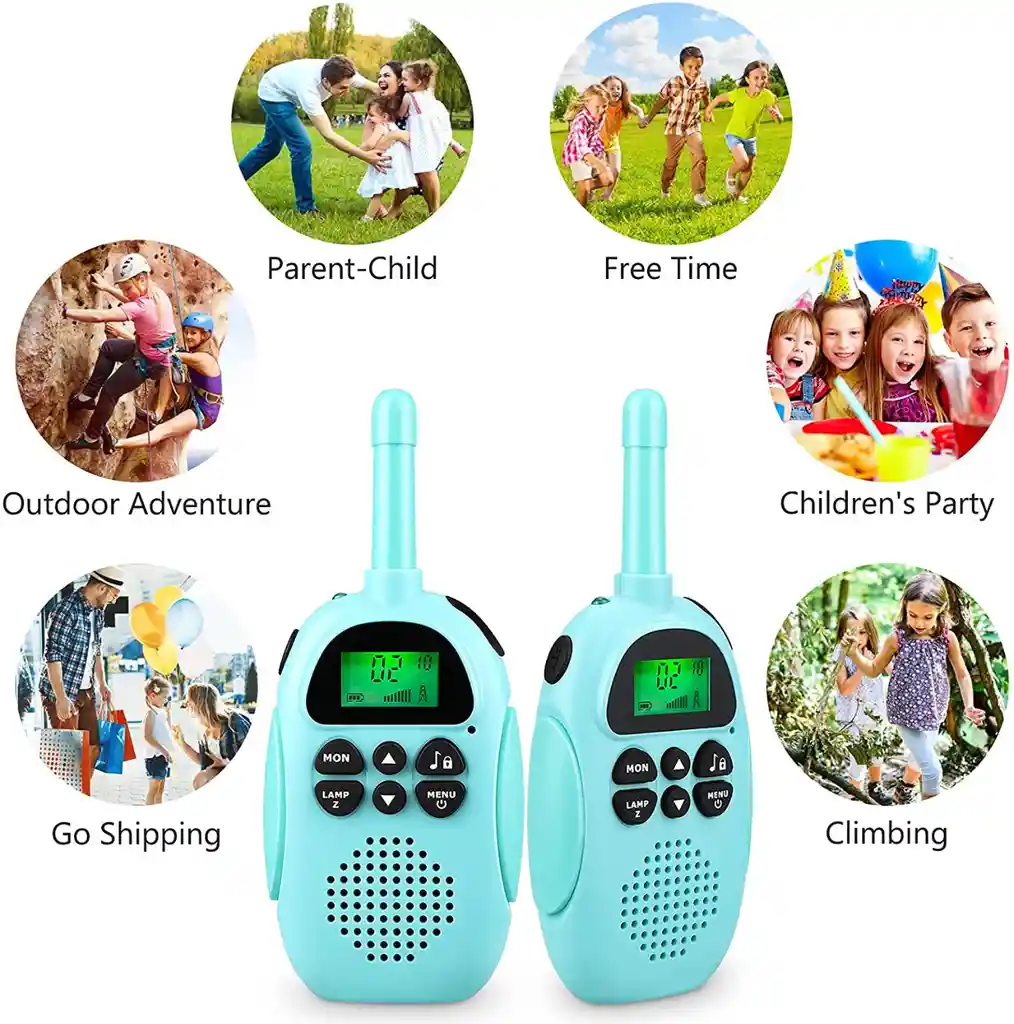 Radio Comunicador Infantil Boquitoquis Niño Y Niña Recargables X2