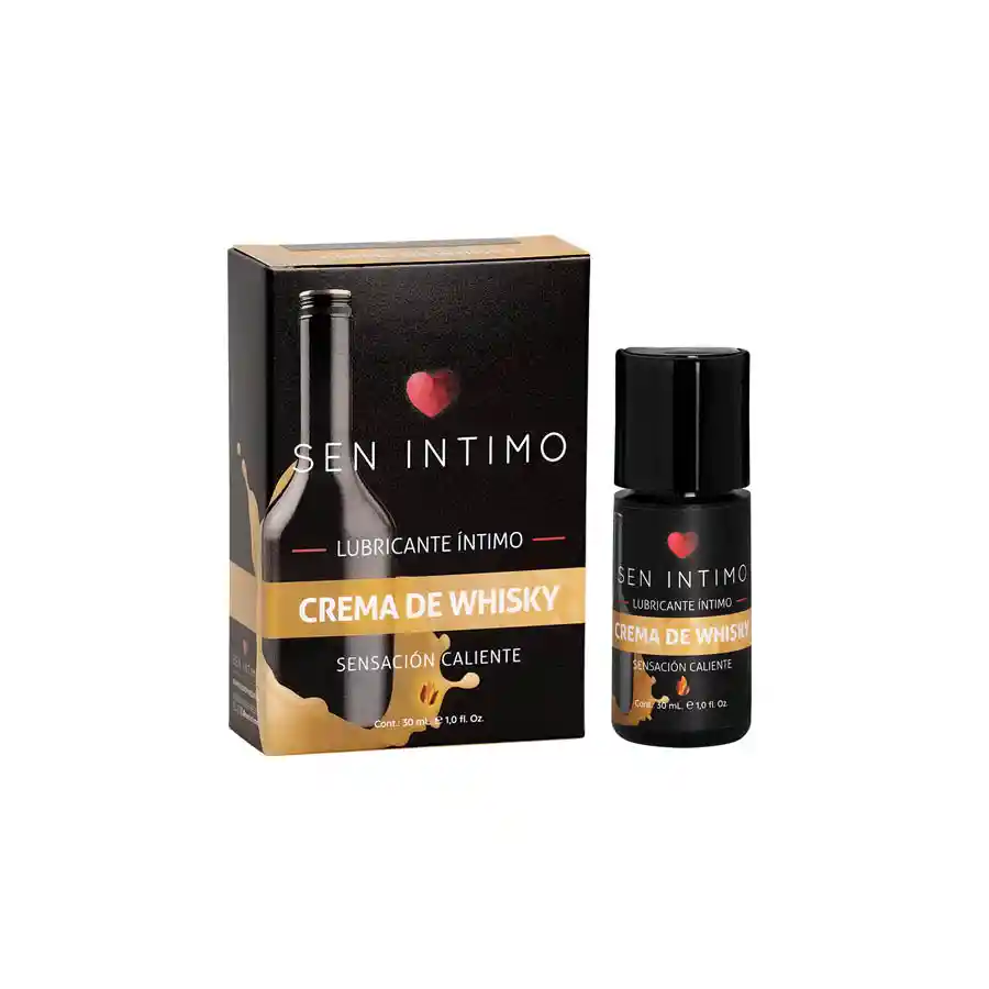 Lubricante Caliente Crema De Whisky Sen Intimo 30 Ml