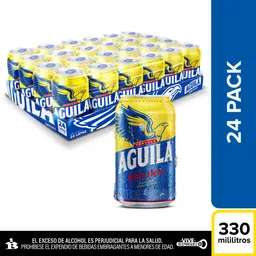 Cerveza Aguila Original Lata 330ml X24