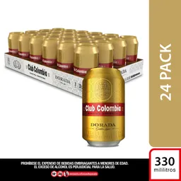 Cerveza Club Colombia Dorada Lata 330ml X24