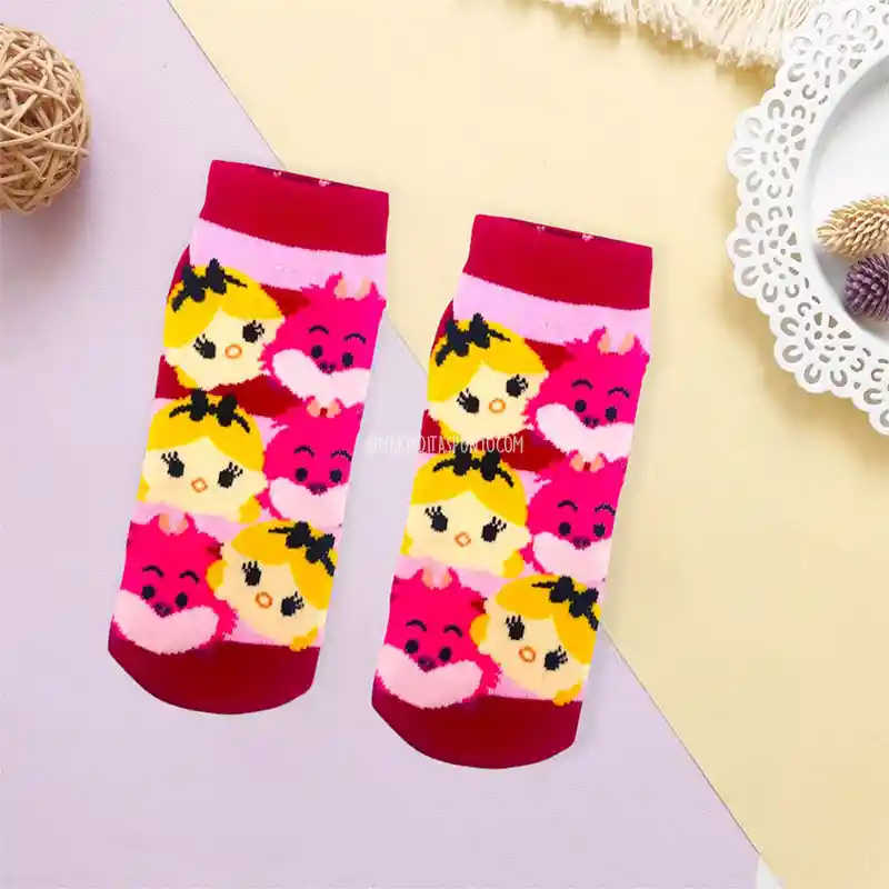 Medias Tobilleras Personajes - Alicia En El País De Las Maravillas Tsum Tsum