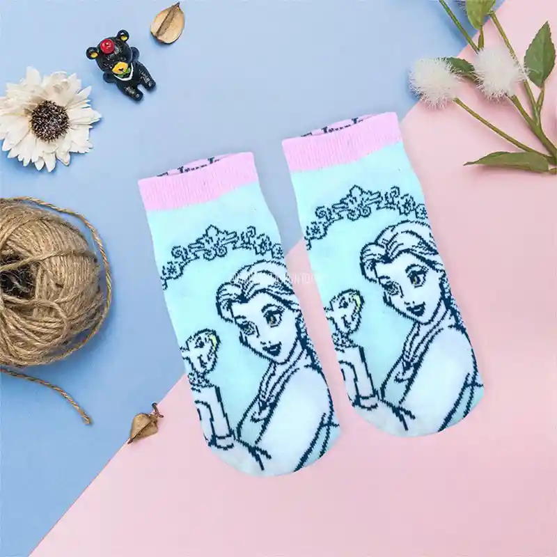 Medias Tobilleras Personajes - Bella La Bella Y La Bestia