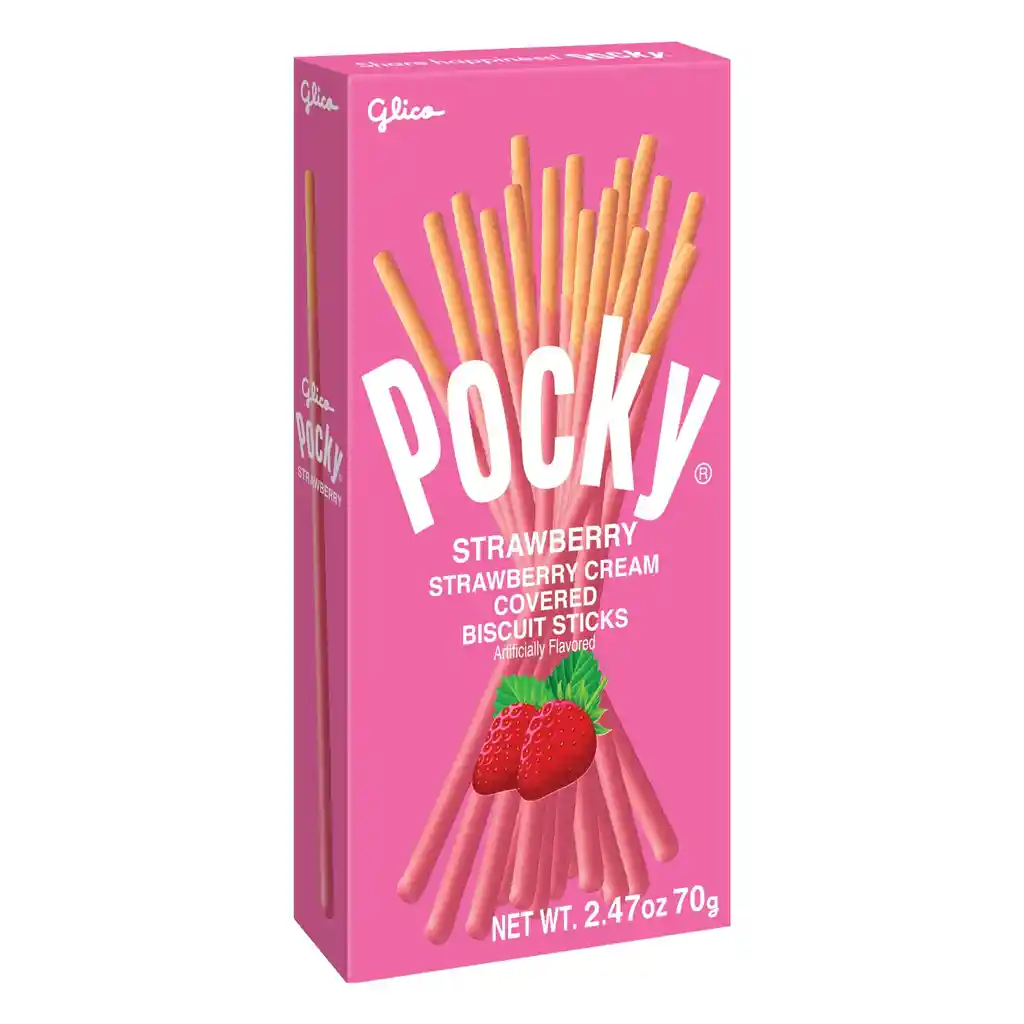 Pocky Palos Japoneses De Fresa Pocky 70g