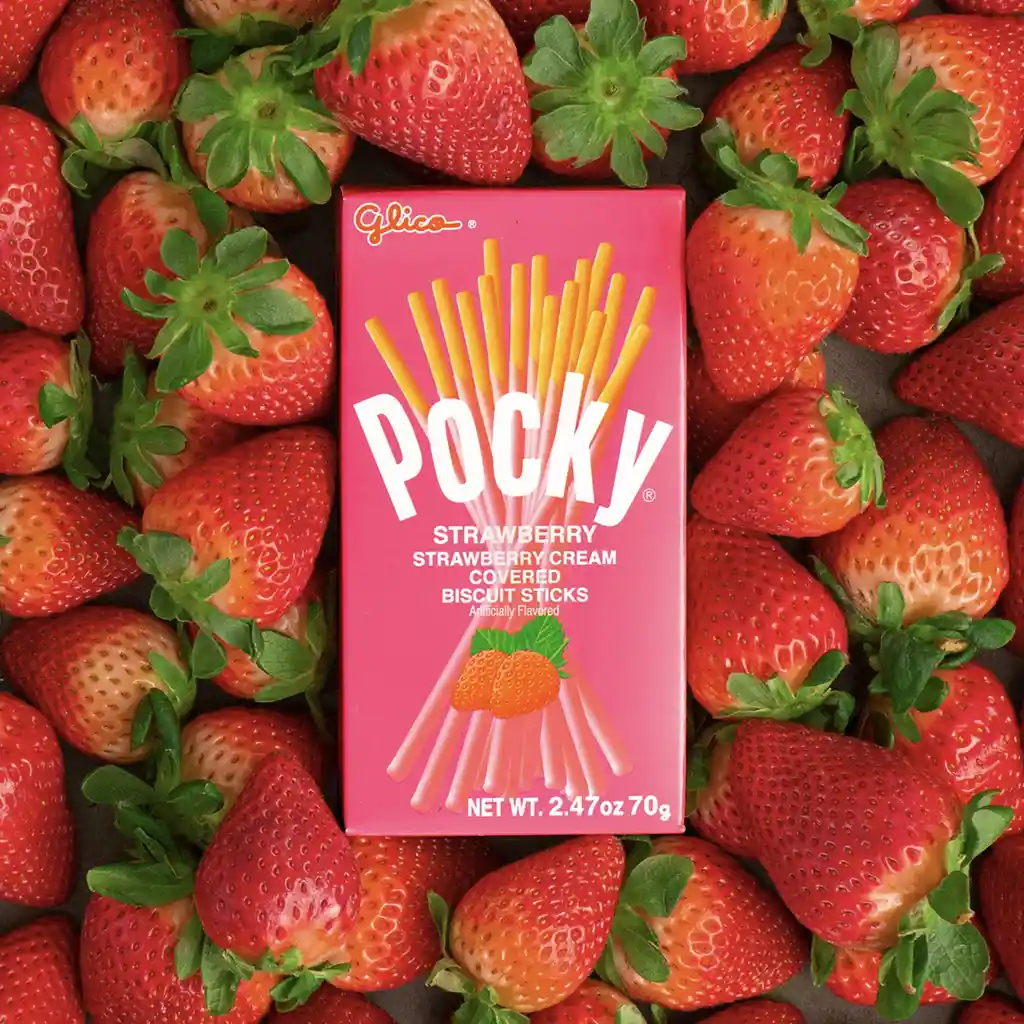 Pocky Palos Japoneses De Fresa Pocky 70g