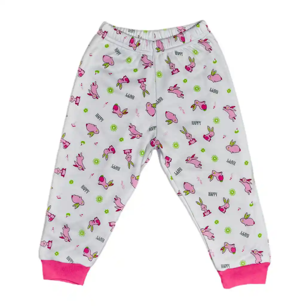 Pantalón Niña Perchado Talla 02 Fucsia Medio