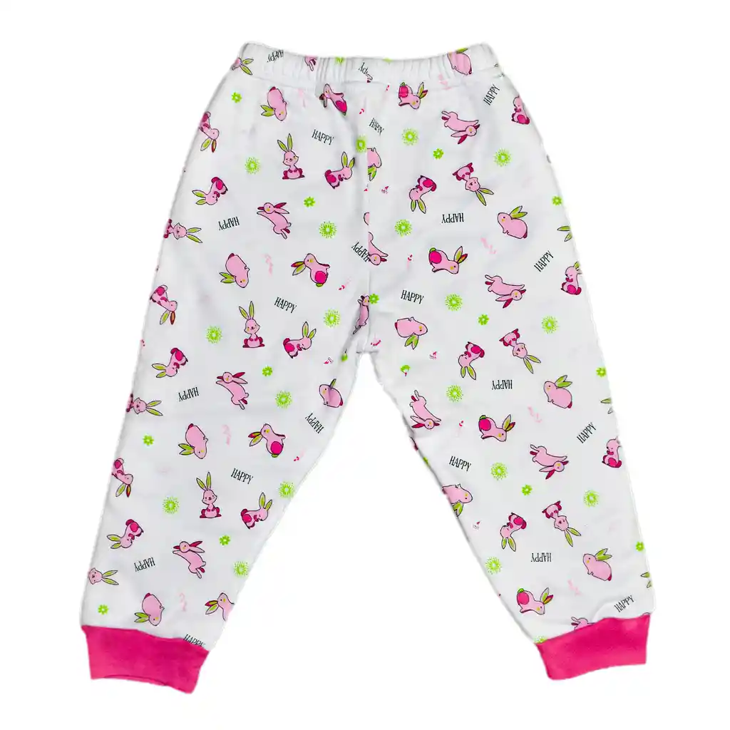 Pantalón Niña Perchado Talla 02 Fucsia Medio