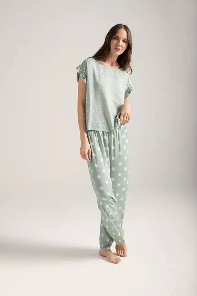 Pijama Pantalon Largo Dama Talla L
