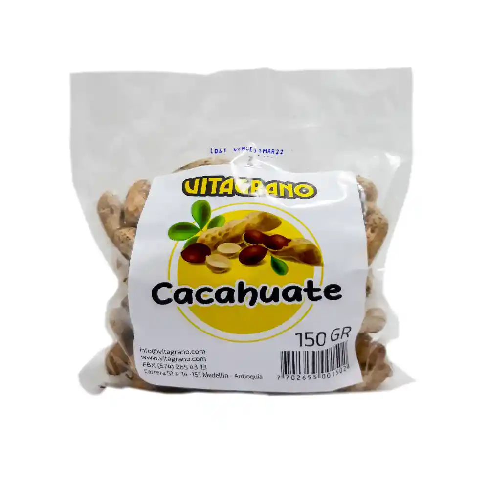 Vitagrano Cacahuate* 150 Gr