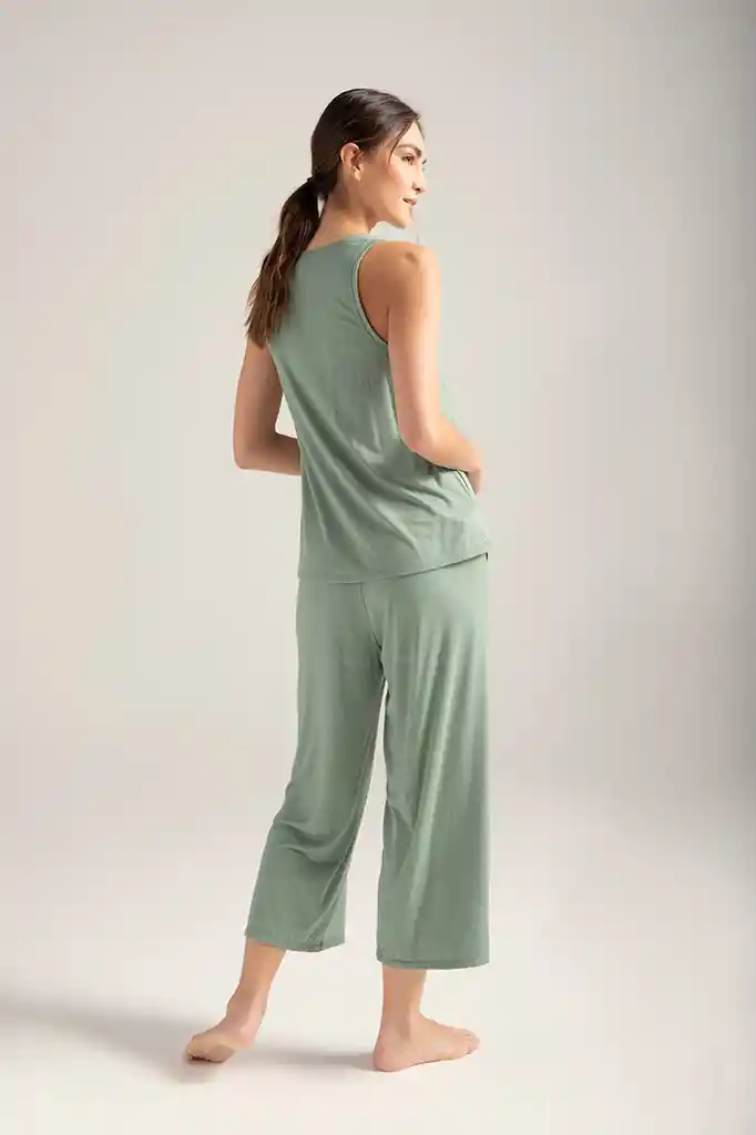 Pijama Pantalon Capri Dama Talla M