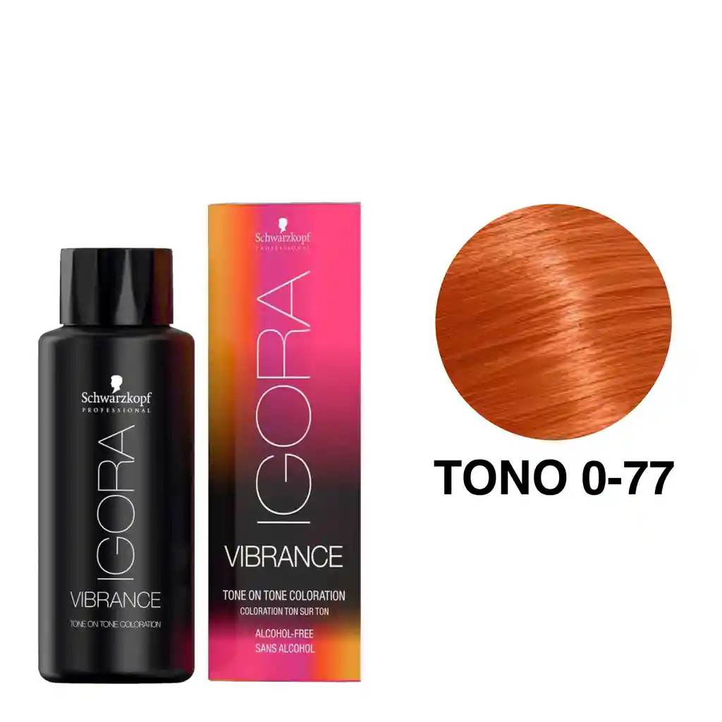 Igora Vibrance Tono 0-77 Concentrado Cobrizo 60ml